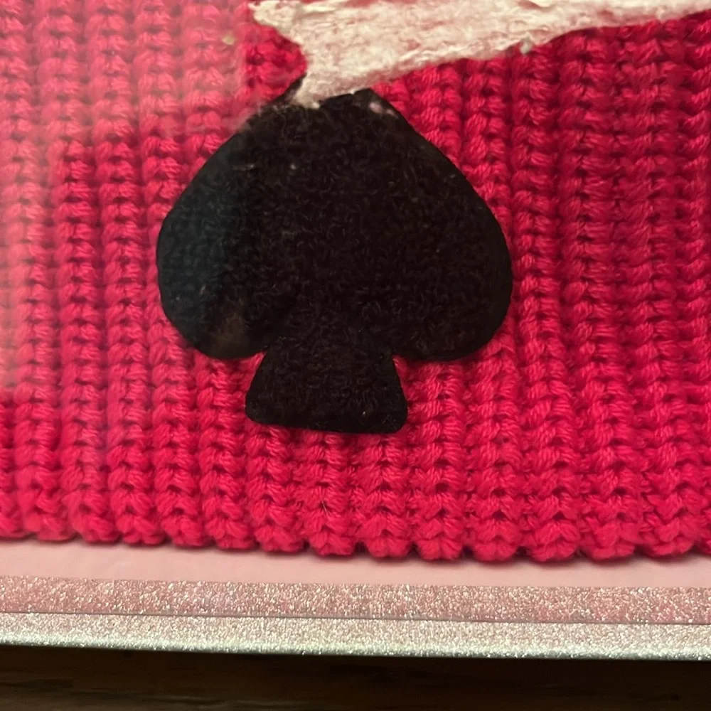 Kate Spade‎ chenille patch hat and mitten set, NWOT